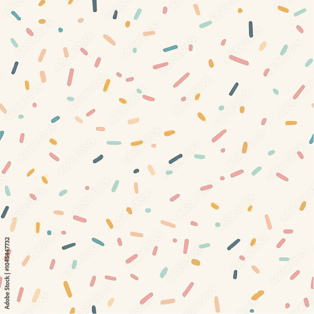 Illustration seamless pattern of Hand Drawn Confetti Style Illustration seamless pattern of Hand Drawn Confetti Style