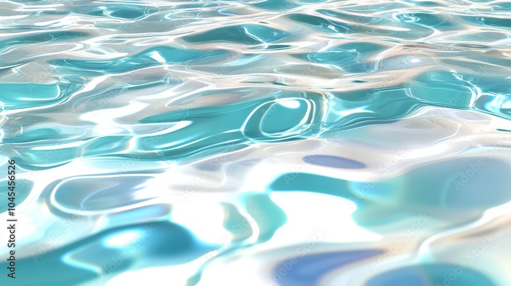 Surface overlay of white water wave light. 3d clear ocean surface pattern with reflection effect. Marble desaturated texture. Sunny aqua ripple movement with shiny refraction. Surface overlay of white water wave light. 3d clear ocean surface pattern with reflection effect. Marble desaturated texture. Sunny aqua ripple movement with shiny refraction.