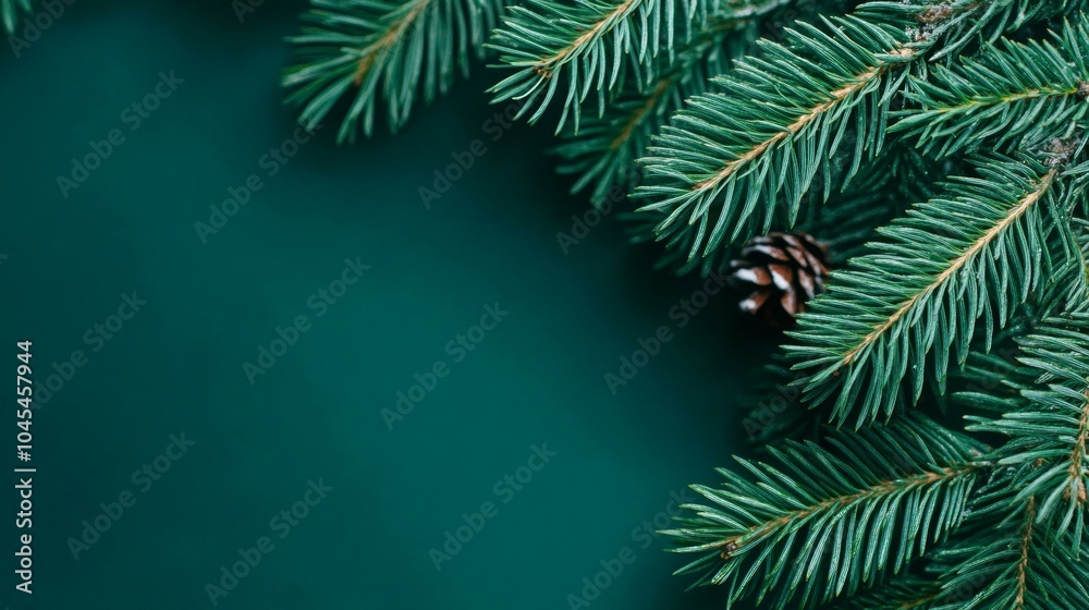 Pine tree branches and cones Pine tree branches and cones