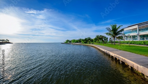 Wallpaper Mural Waterfront promenade with river view Torontodigital.ca