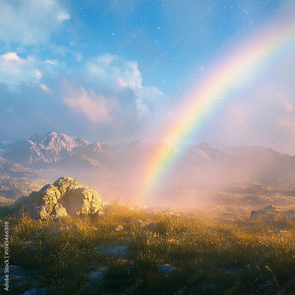 rainbow in the mountains rainbow in the mountains