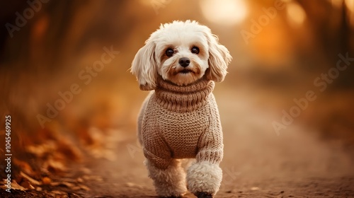 Cozy Canine Strolling Throu...