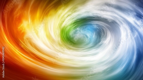 Abstract Colorful Swirling Vortex Background Design Element