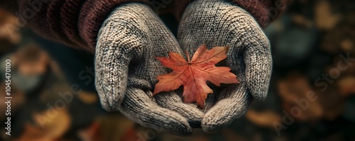 Hands Holding a Vibrant Aut...