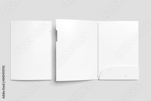 Paper Folder Blank Mockup
