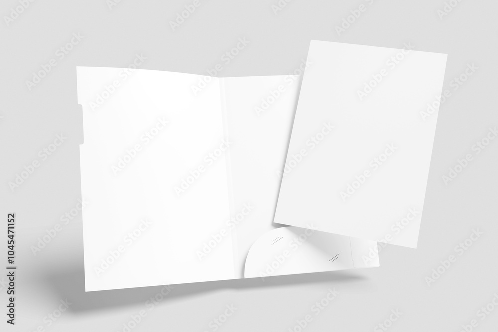 Paper Folder Blank Mockup