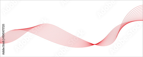 abstract red wave vector background