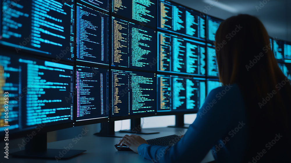 HR professional reviewing automated reference checks for IT candidates, digital verification process, clean tech interface HR professional reviewing automated reference checks for IT candidates, digital verification process, clean tech interface