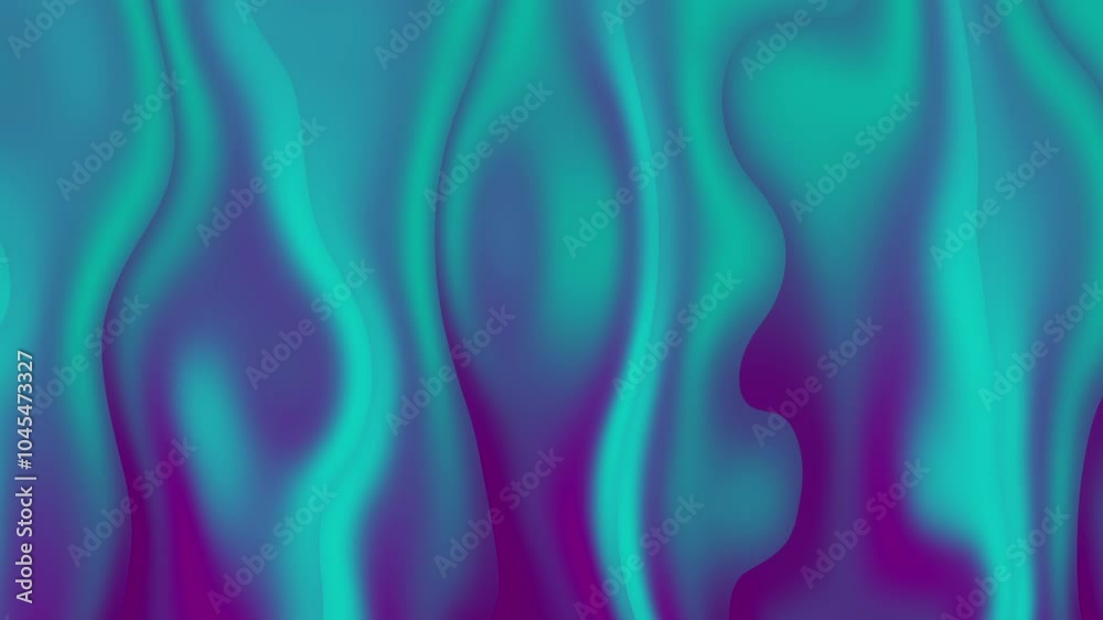 Blue and purple neon flowing liquid waves abstract motion background ...