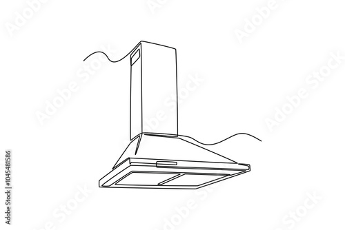 Kitchen tool concept. Single line draw design vector graphic illustration.