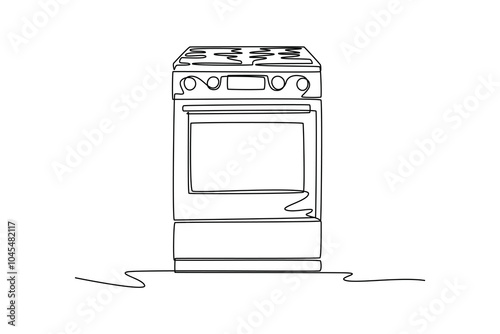 Kitchen tool concept. Single line draw design vector graphic illustration.