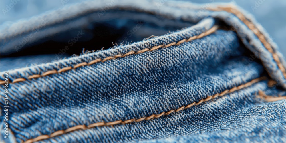 Denim Jeans Texture Close Up Blue Fabric Stitch Detail Macro Photography Denim Jeans Texture Close Up Blue Fabric Stitch Detail Macro Photography