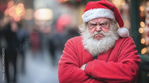 Grumpy santa a holiday mood that speaks volumes about the festive spirit and its contradictions