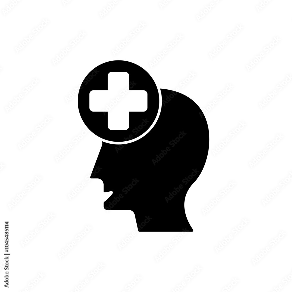 mental health concept line icon. Simple element illustration. mental health concept outline symbol design. mental health concept line icon. Simple element illustration. mental health concept outline symbol design.
