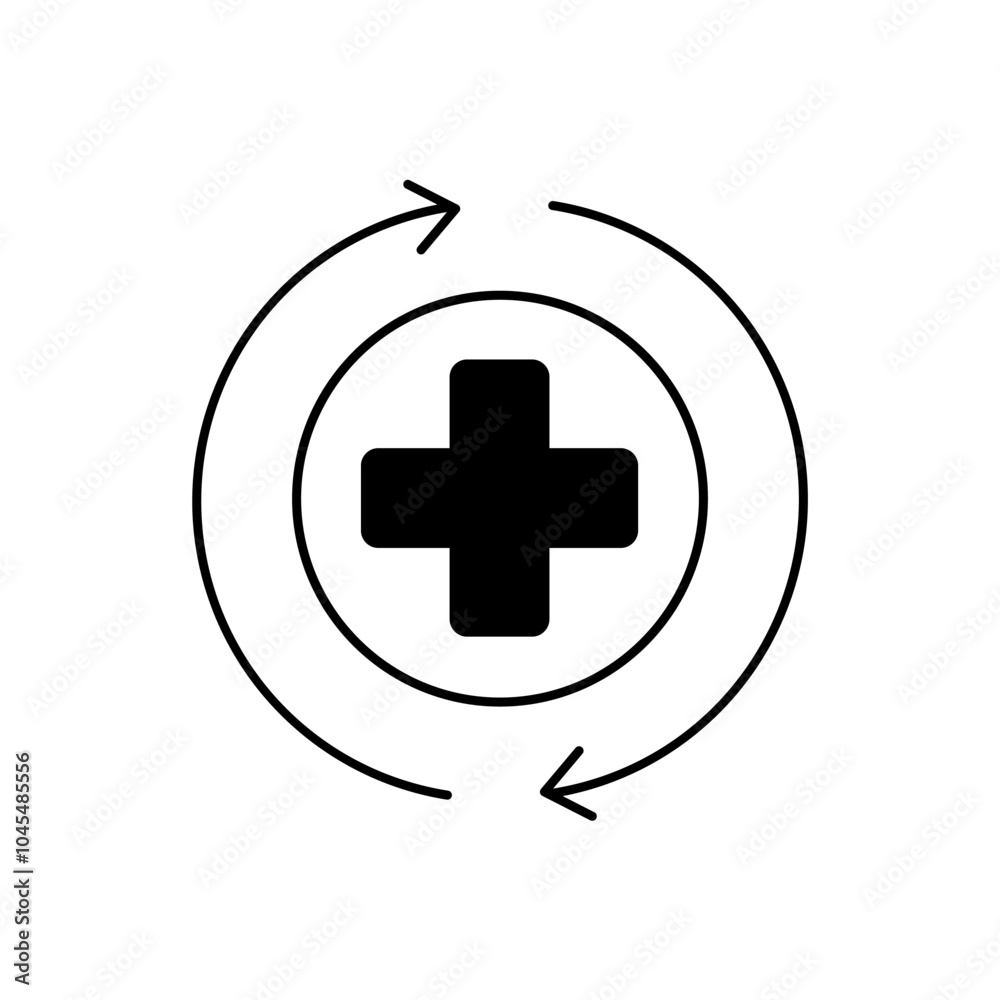 recover concept line icon. Simple element illustration. recover concept outline symbol design. recover concept line icon. Simple element illustration. recover concept outline symbol design.