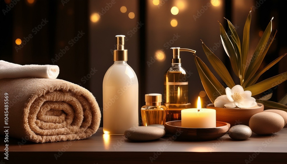 A set of luxury spa products A set of luxury spa products