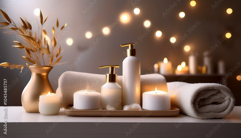 A set of luxury spa products A set of luxury spa products