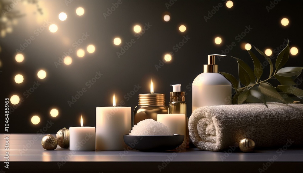 A set of luxury spa products A set of luxury spa products