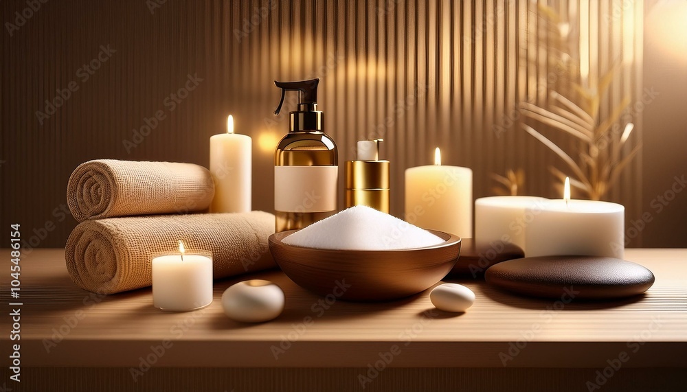 A set of luxury spa products A set of luxury spa products