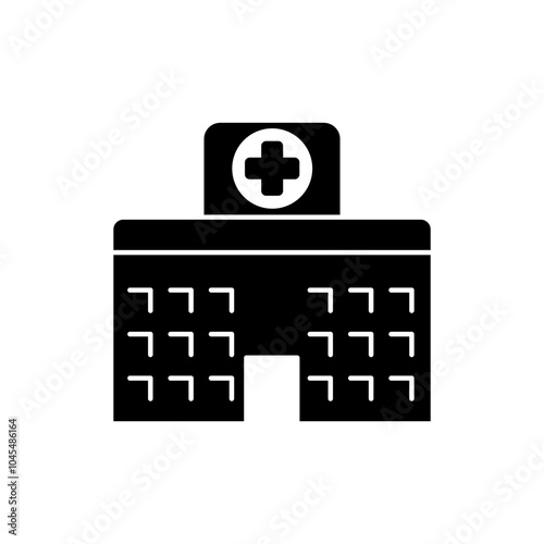 hospital concept line icon. Simple element illustration. hospital concept outline symbol design.