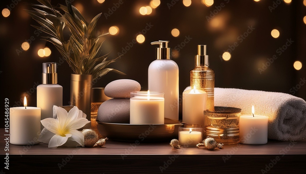 A set of luxury spa products A set of luxury spa products