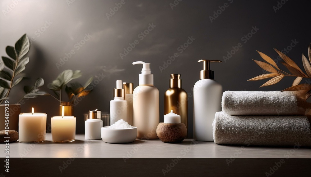 A set of luxury spa products A set of luxury spa products