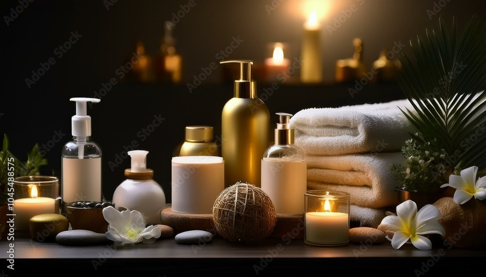 A set of luxury spa products A set of luxury spa products
