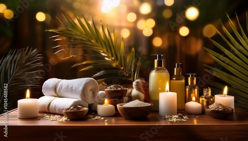 A set of luxury spa products photo