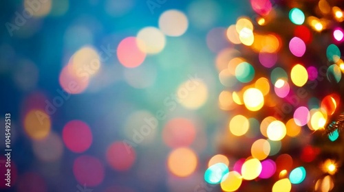 Festive Christmas lights wallpaper