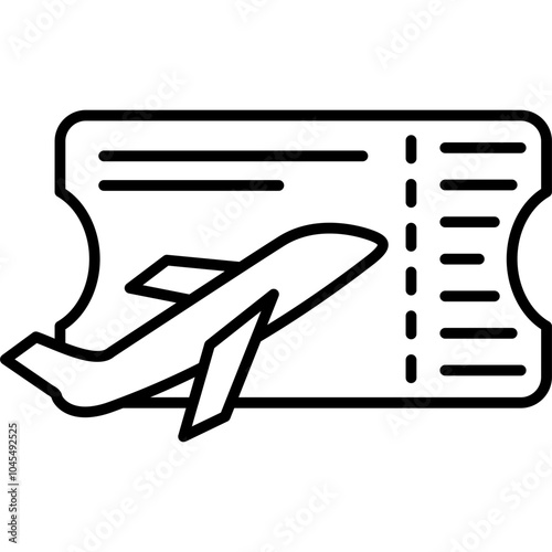 Plane Ticket Icon