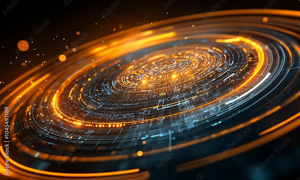 Abstract Futuristic Technology Circle Abstract Futuristic Technology Circle