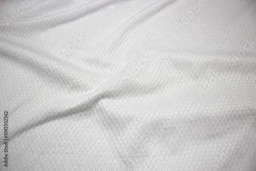 Wallpaper Mural Close-up background image of white fabric with honeycomb pattern and forming waves of fabric wrinkles Torontodigital.ca