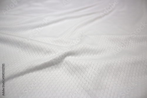 Wallpaper Mural Close-up background image of white fabric with honeycomb pattern and forming waves of fabric wrinkles Torontodigital.ca