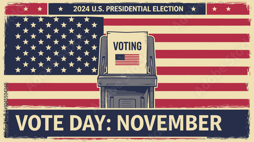 Artwork depicting the concept of presidential elections, democracy, and diversity	