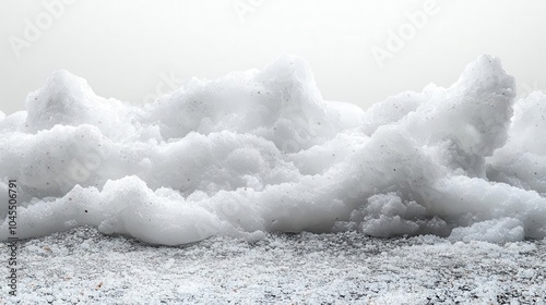 fine grains of sea salt cascade gracefully against a pristine white backdrop capturing the essence of culinary artistry and natural ingredients in a stunning visual