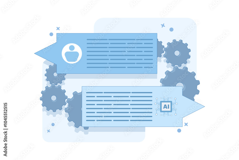 Concept of Chatbot Robot providing online assistance, AI Customer Support, Virtual assistant Chatbot via messaging, Artificial intelligence robot answering questions, GPT Chat Conversation. Concept of Chatbot Robot providing online assistance, AI Customer Support, Virtual assistant Chatbot via messaging, Artificial intelligence robot answering questions, GPT Chat Conversation.
