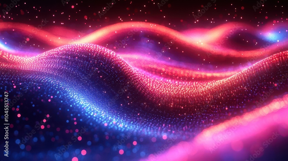 futuristic abstract background with highspeed glowing neon wave lines in pink and blue creating a dynamic data transfer concept filled with vibrant bokeh lights futuristic abstract background with highspeed glowing neon wave lines in pink and blue creating a dynamic data transfer concept filled with vibrant bokeh lights