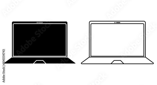 laptop icon, laptop computer vector
