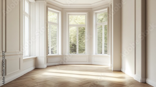 Bright and Spacious Empty Room with Natural Light