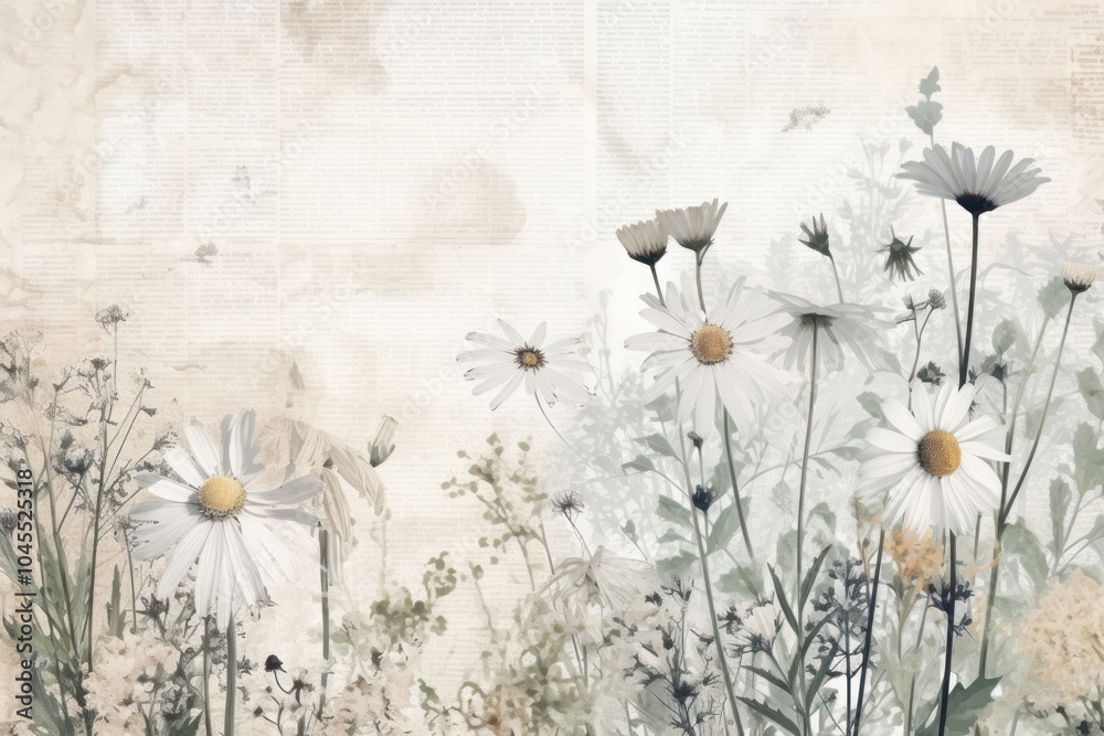 Naklejka premium Daisy backgrounds flower plant.