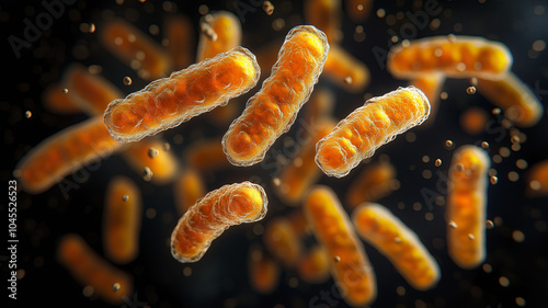 Microscopic visualization of whooping cough bacteria Bordetella pertussis in infectious setting
 photo