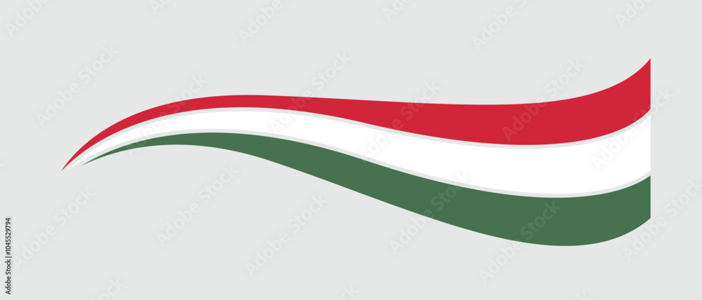 Hungary flag, Hungarian flag tricolor curvy design, Hungarian wavy flag Hungary flag, Hungarian flag tricolor curvy design, Hungarian wavy flag