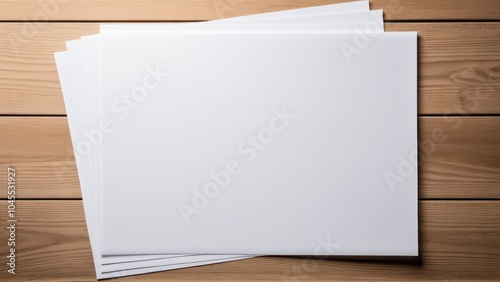 Elegant tracing paper mockup, great for presenting logos, stationery, or artwork in a sophisticated and modern style.