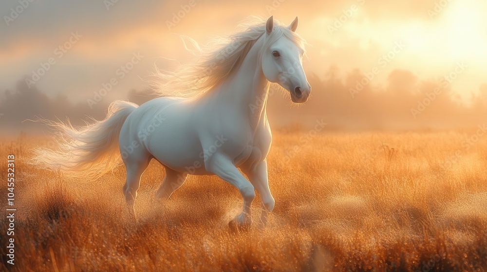 isolated white unicorn poses majestically against a soft ethereal background its shimmering mane flowing embodying magic and fantasy in a clean whimsical setting isolated white unicorn poses majestically against a soft ethereal background its shimmering mane flowing embodying magic and fantasy in a clean whimsical setting
