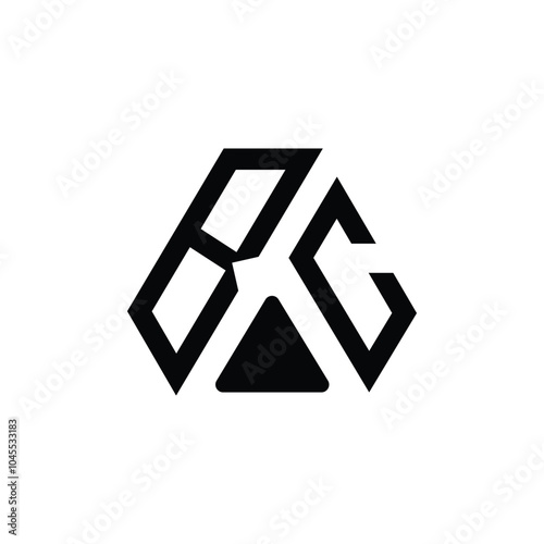 BC letter logo design on Black background. BC creative initials letter logo concept. BC letter design.	
