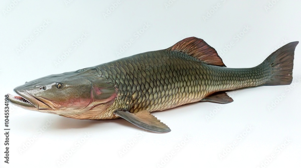 spectacular Arapaima gigas exhibits its large distinctive shape and intricate scales while gliding through the water. Native to the Amazon its a remarkable sight. spectacular Arapaima gigas exhibits its large distinctive shape and intricate scales while gliding through the water. Native to the Amazon its a remarkable sight.