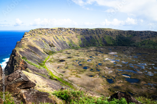 crater del volcan extinto 