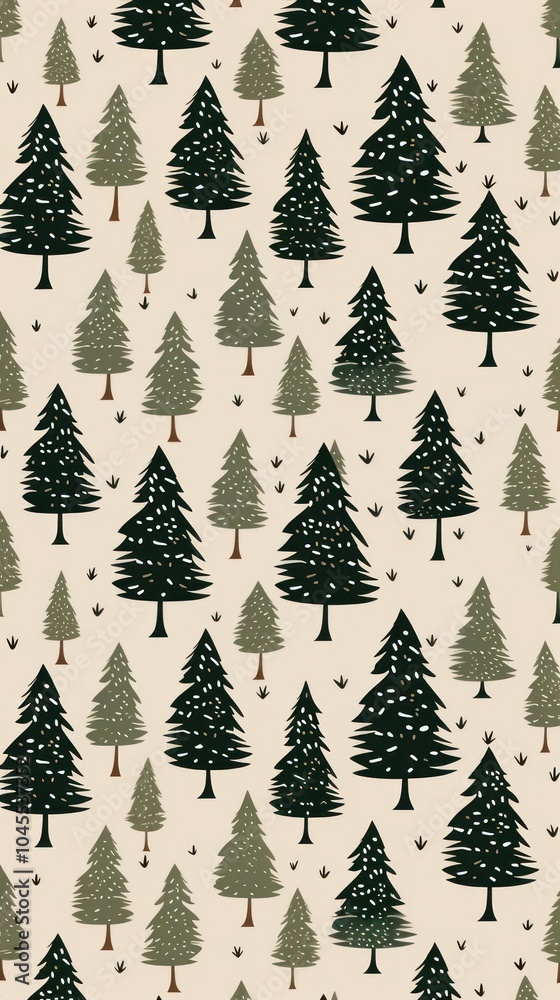 Obraz premium Christmas pine tree wallpaper backgrounds.