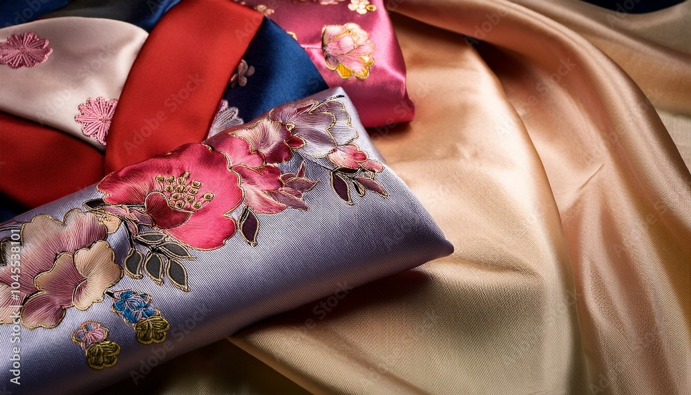 Obraz premium Korean traditional silk hanbok cloth