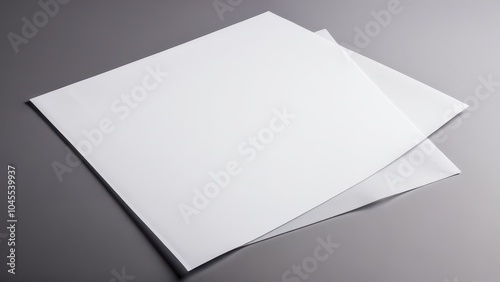 Elegant tracing paper mockup, great for presenting logos, stationery, or artwork in a sophisticated and modern style.